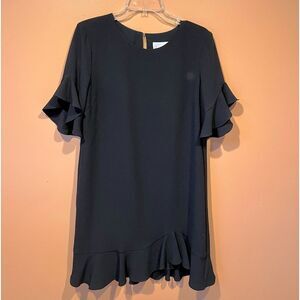Charles Henry Size M Black Flutter Sleeve Women’s Dress